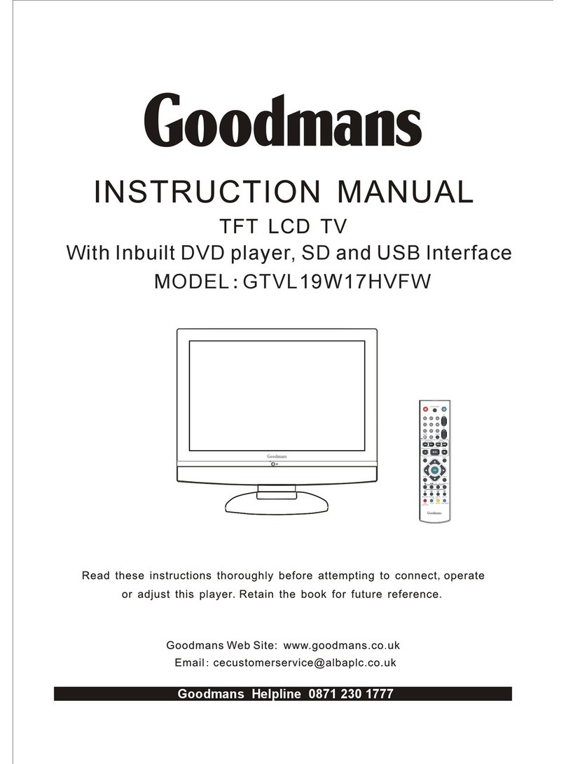 Goodmans GTVL19W17HVFW User manual Goodmans GTVL19W17HVFW User manual