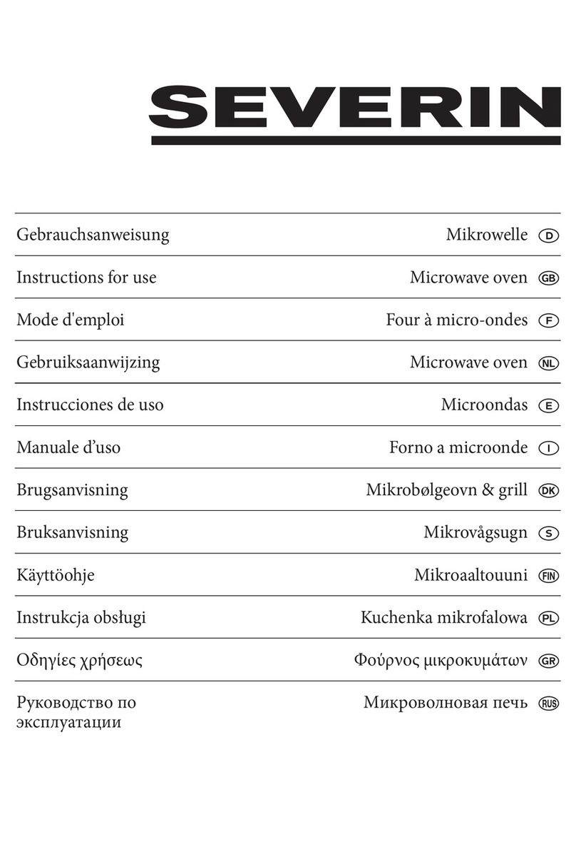 SEVERIN Microwave Oven User manual