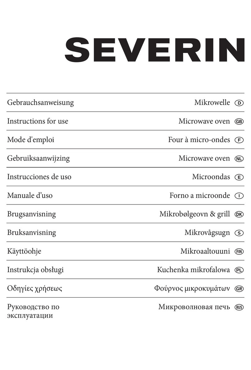 SEVERIN Microwave Oven Instructions for use