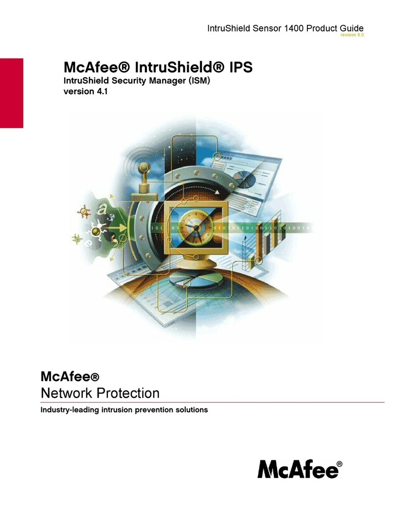 McAfee IIP-S14C-NA-100I - IntruShield 1400 Sensor... Product guide