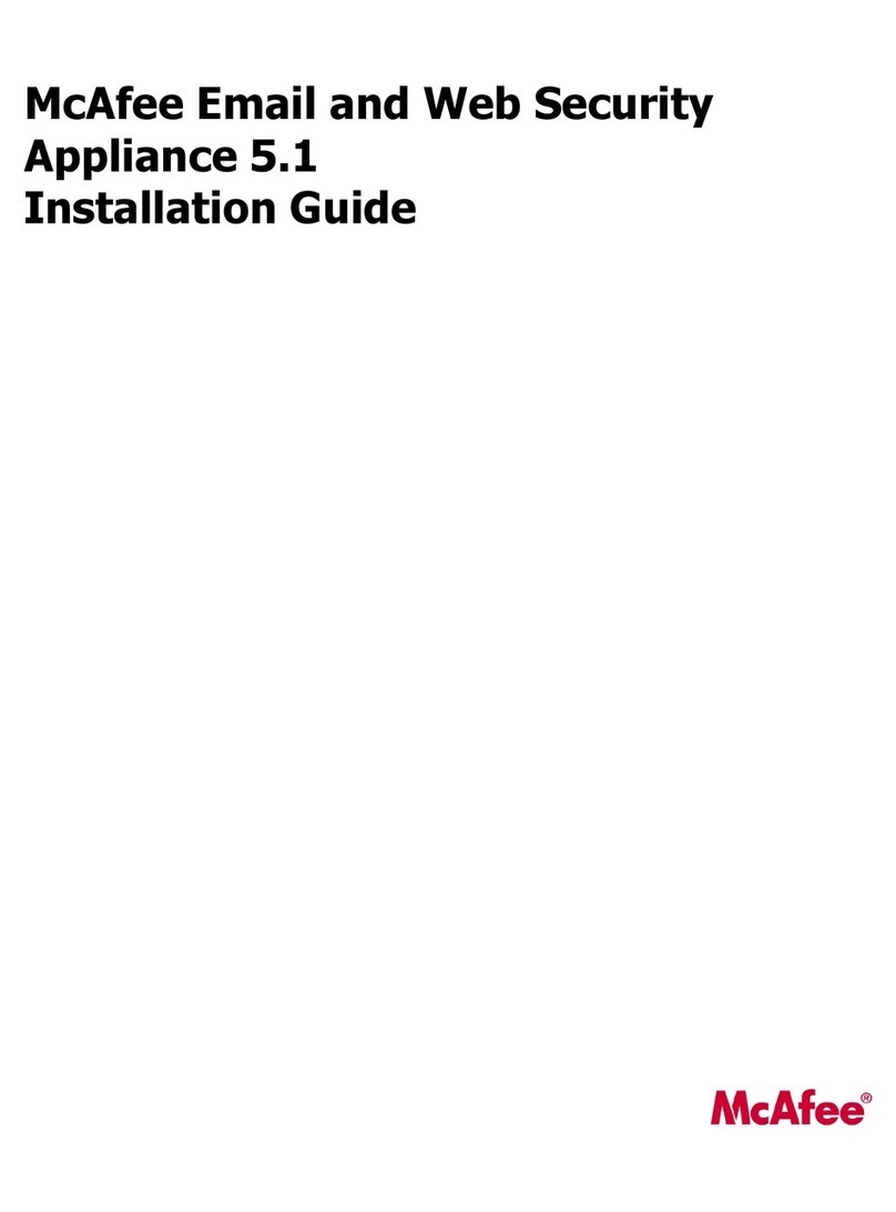 McAfee MFO-3400-SWGA - Web Security Appliance 3400... User manual McAfee MFO-3400-SWGA - Web Security Appliance 3400... User manual