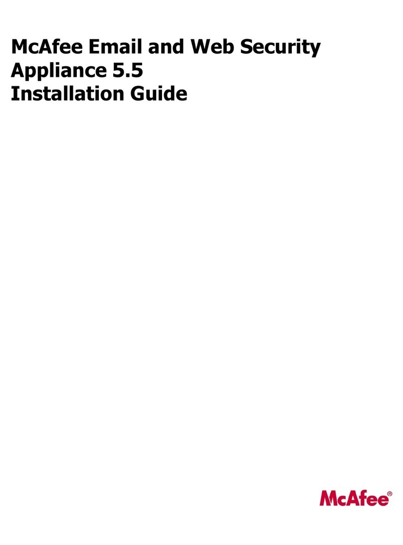 McAfee MSA-3400-SWGI - Web Security Appliance 3400 User manual McAfee MSA-3400-SWGI - Web Security Appliance 3400 User manual