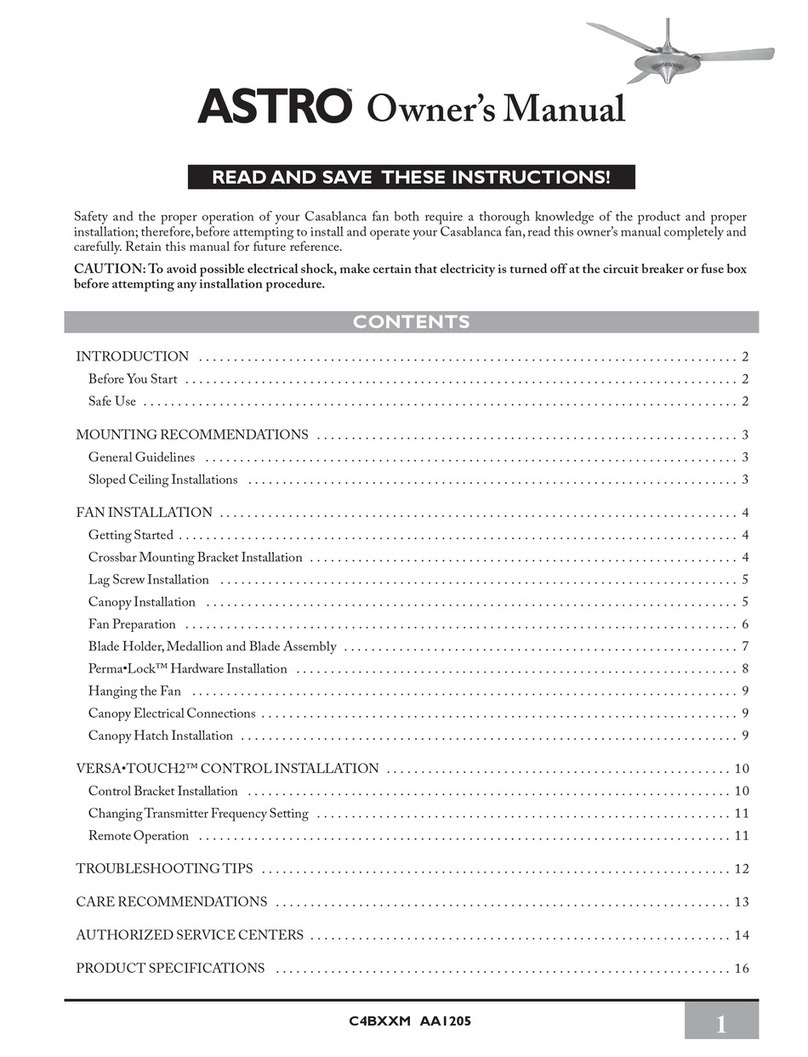 Casablanca ASTRO User manual
