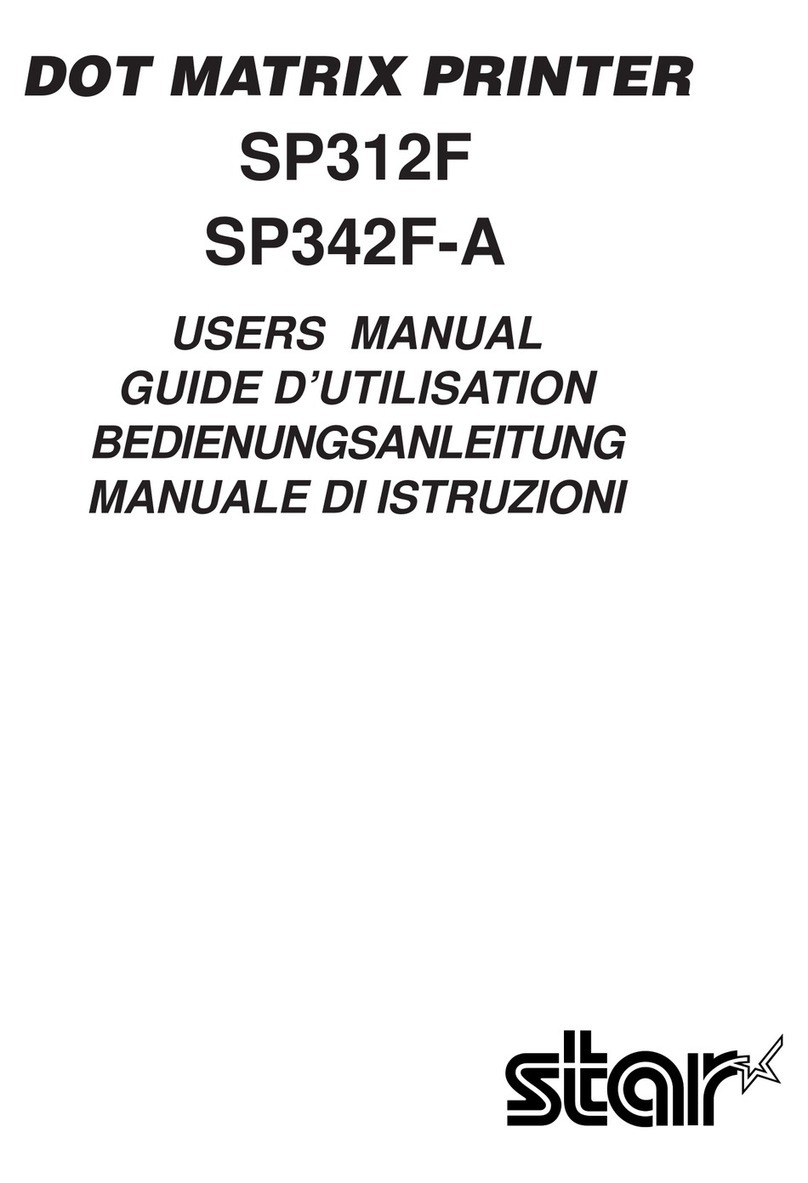 Star Micronics SP312F User manual
