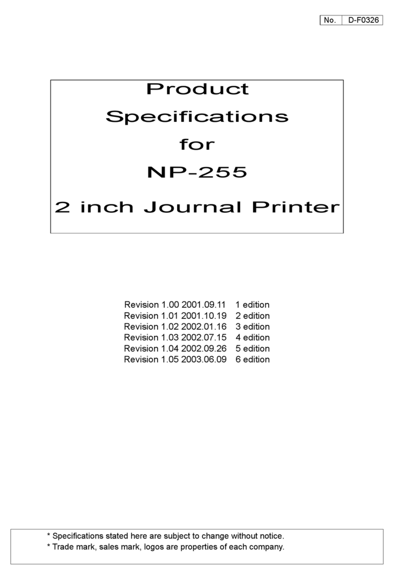 Star Micronics NP-255 Installation instructions
