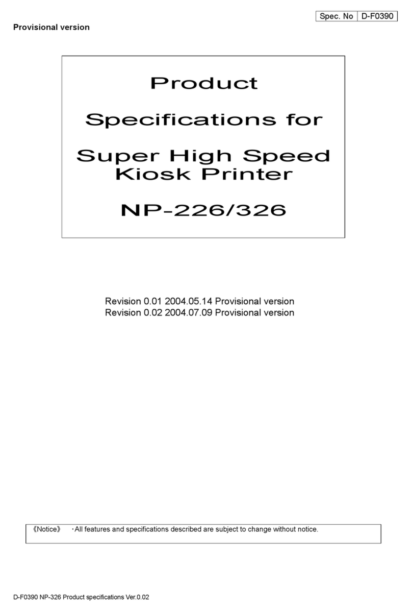 Star Micronics NP-226 Installation instructions