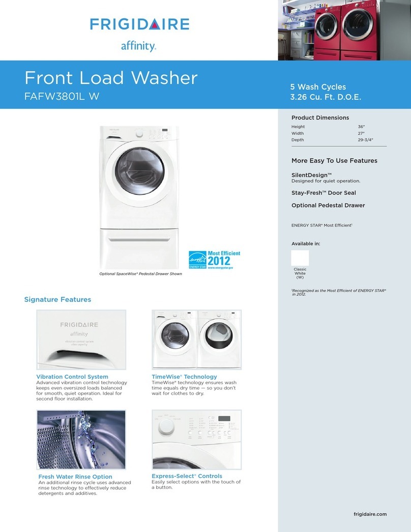 Frigidaire FAFW3801L W User manual