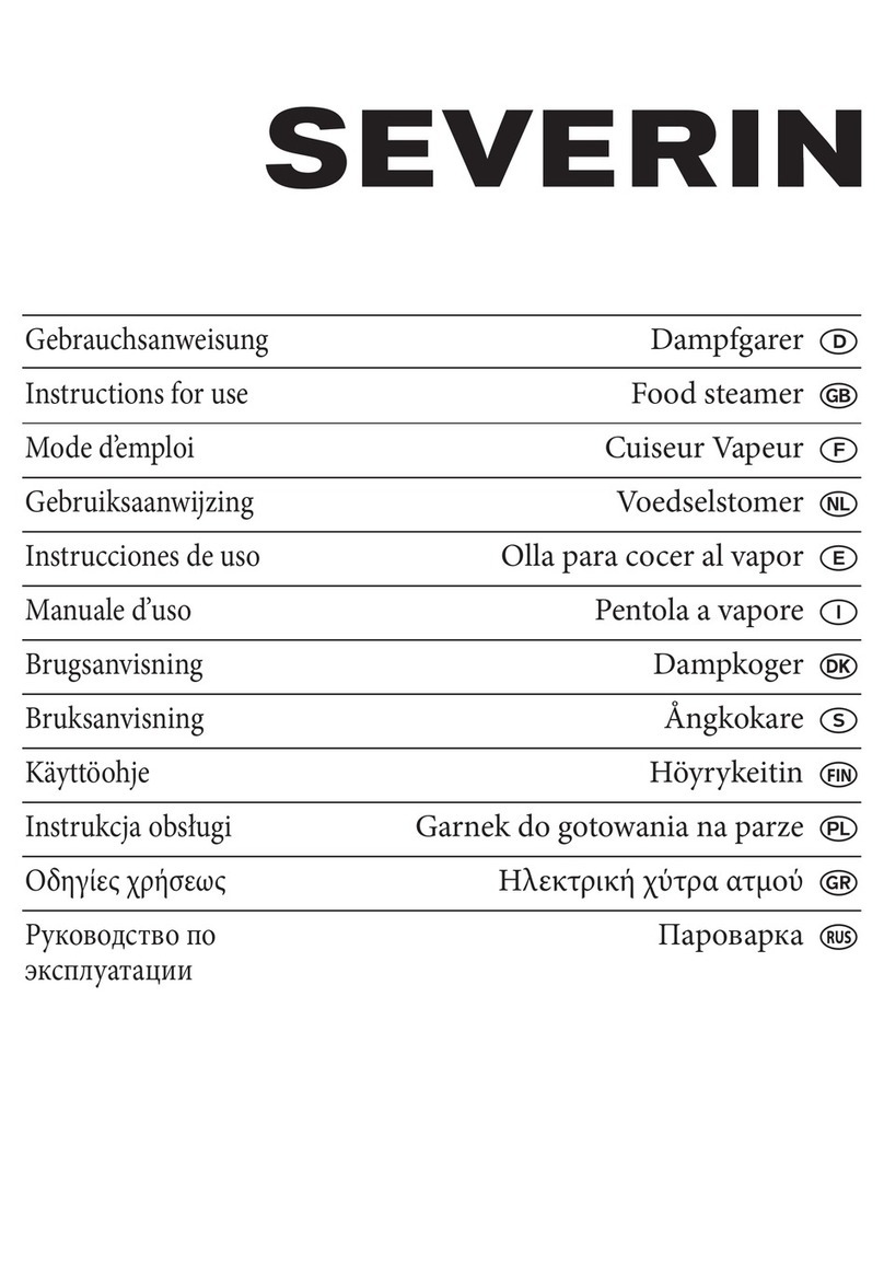 SEVERIN Food steamer Instructions for use