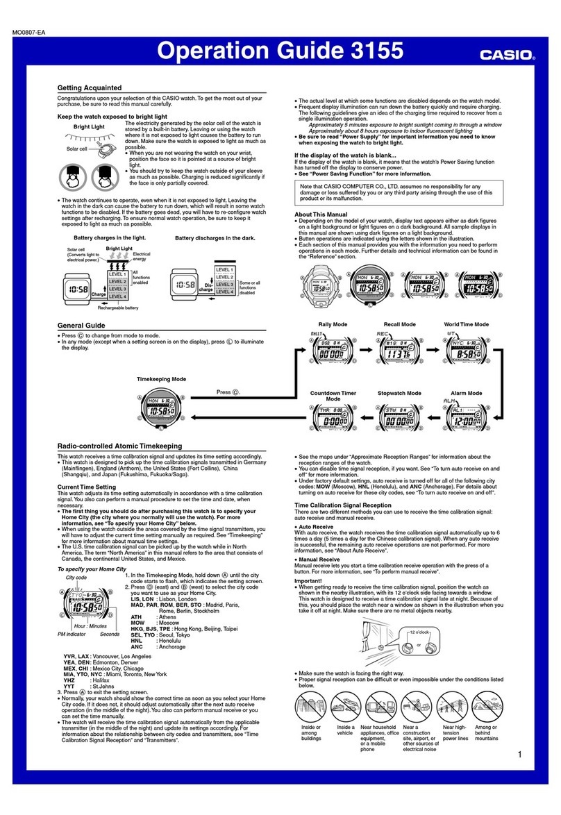 Casio 3155 User manual
