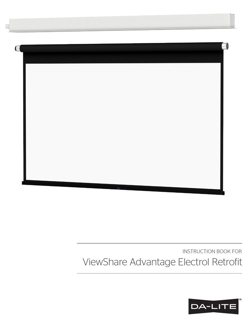 Da-Lite ViewShare Advantage Electrol Retrofit Instruction book