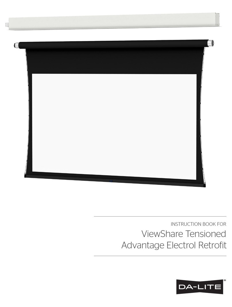 Da-Lite ViewShare Tensioned Advantage Electrol... Instruction book