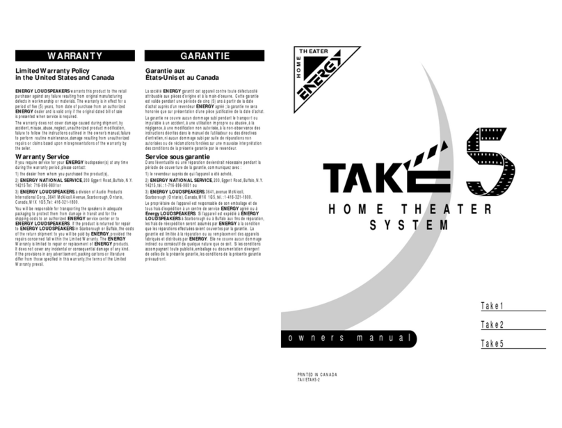 Energy Take 1 owner's manual