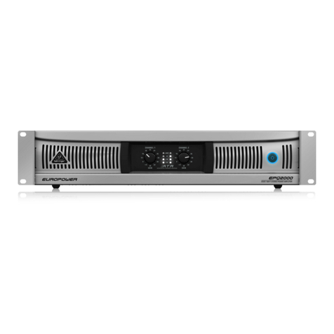 Behringer EUROPOWER EPQ1200 User manual Behringer EUROPOWER EPQ1200 User manual
