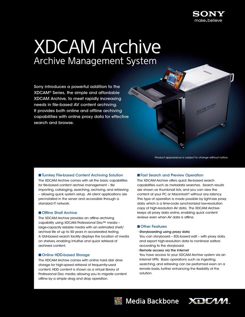 Sony XDAAI1PK User manual