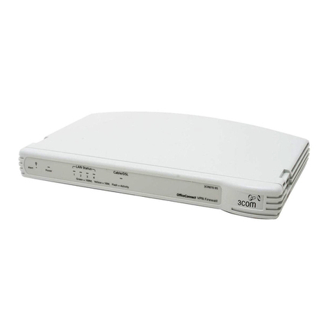 3Com 3CR870-95-US - OfficeConnect VPN Firewall User manual