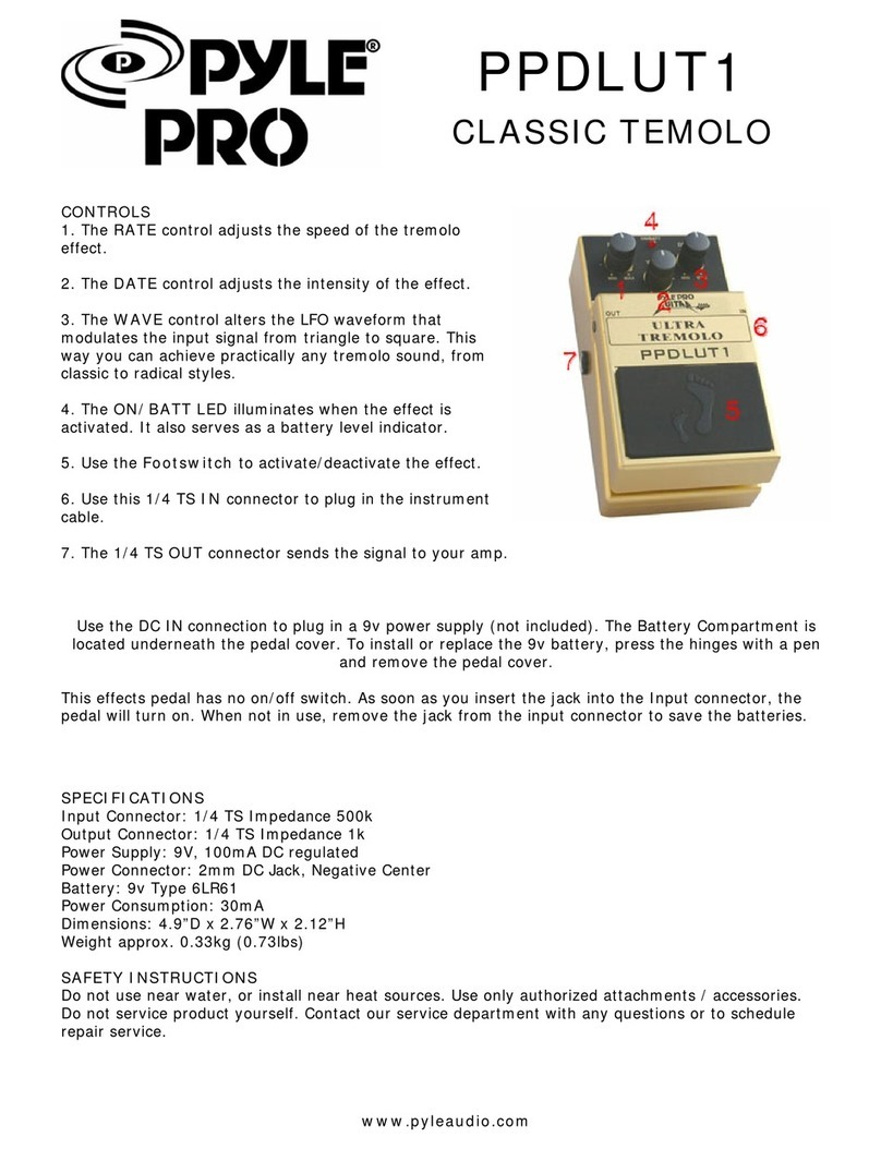 Pyle Pro PPDLUT1 Product guide