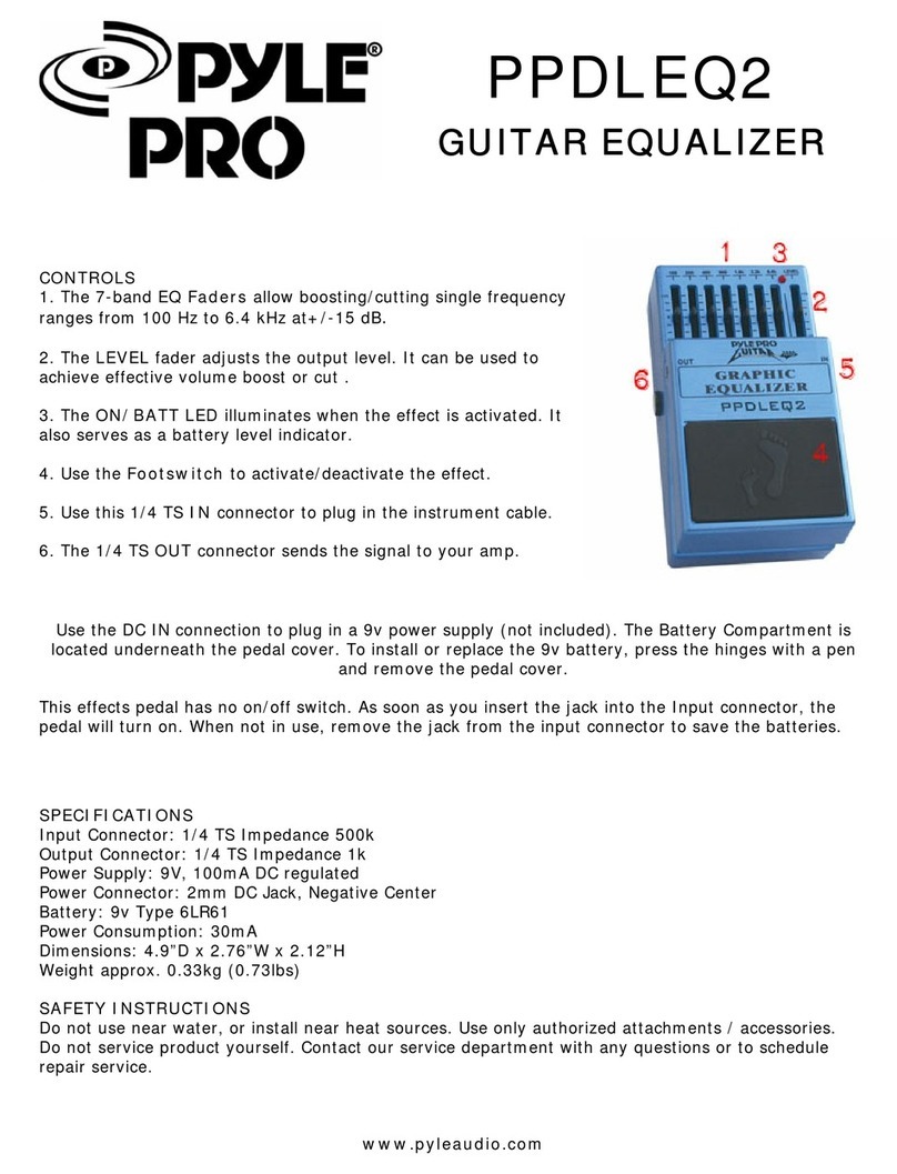 Pyle Pro PPDLEQ2 Safety instructions