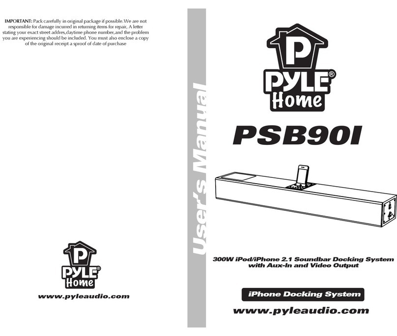 Pyle PSB90I User manual