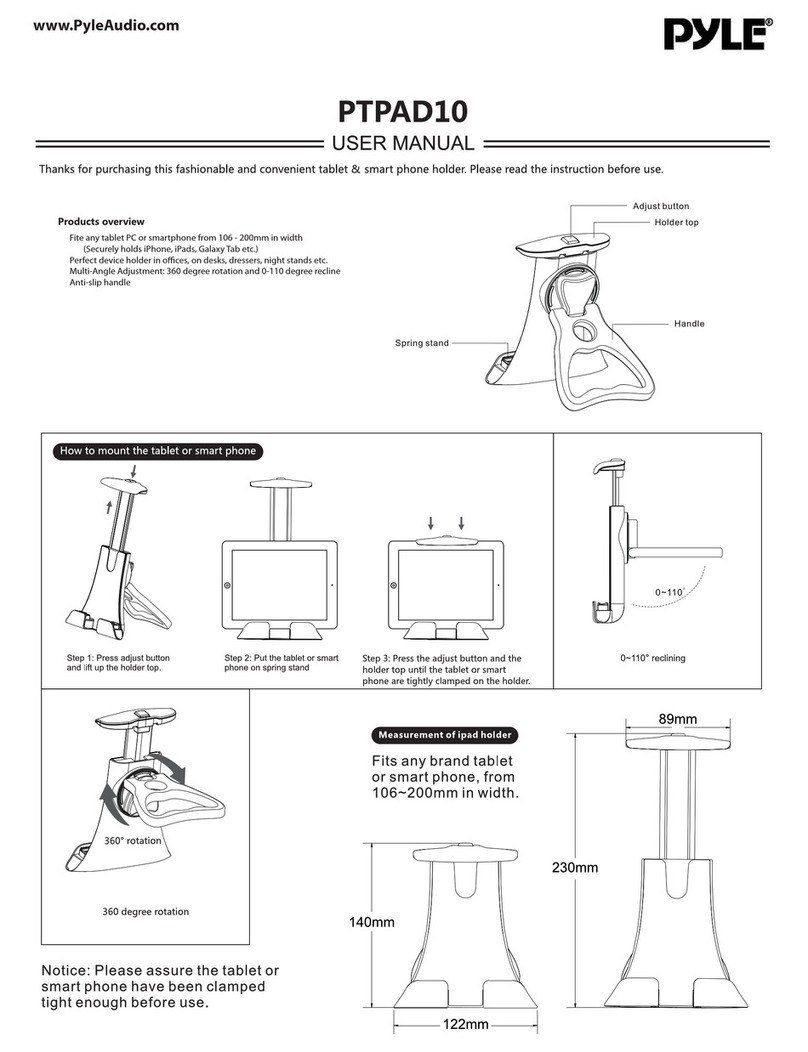 Pyle PTPAD10 manual