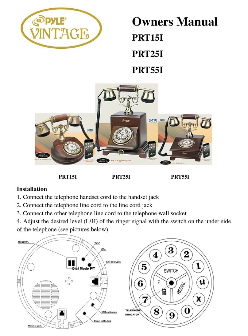 Pyle PRT55I owner's manual