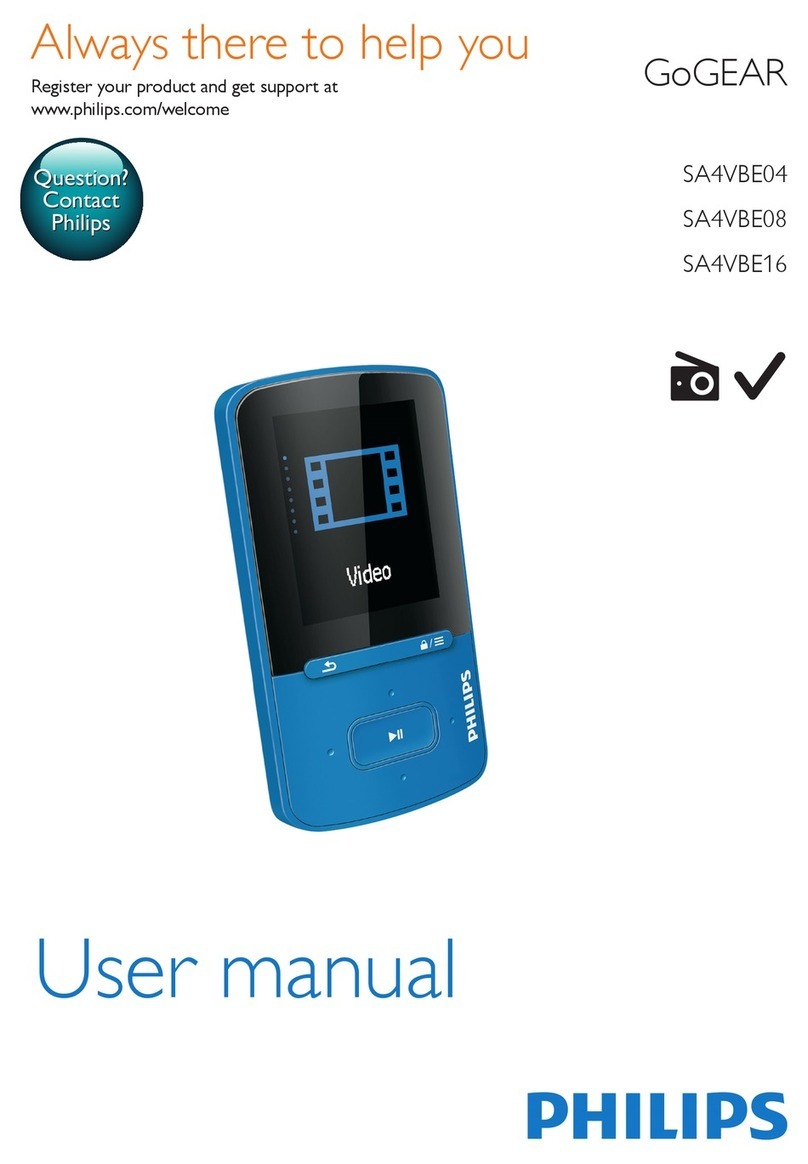 Philips Go GEAR SA4VBE04 user manual