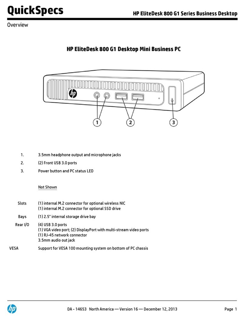 HP EliteDesk 800 G1 series User manual HP EliteDesk 800 G1 series User manual