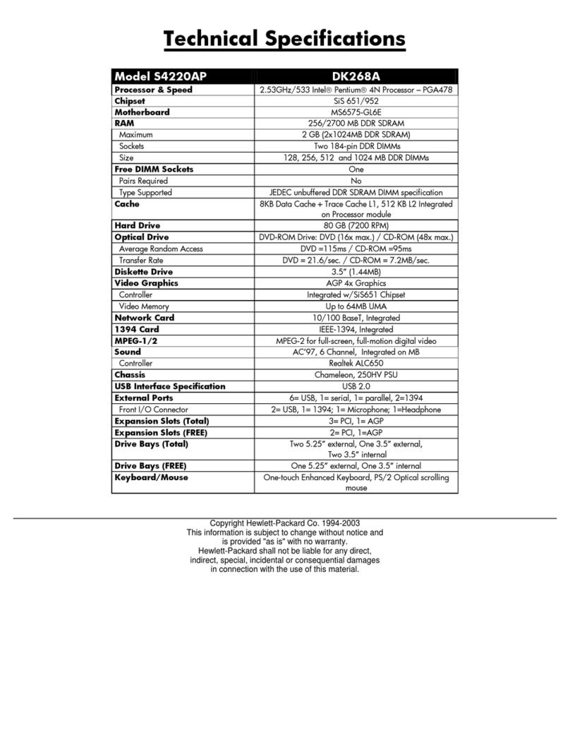 HP DK268A User manual HP DK268A User manual