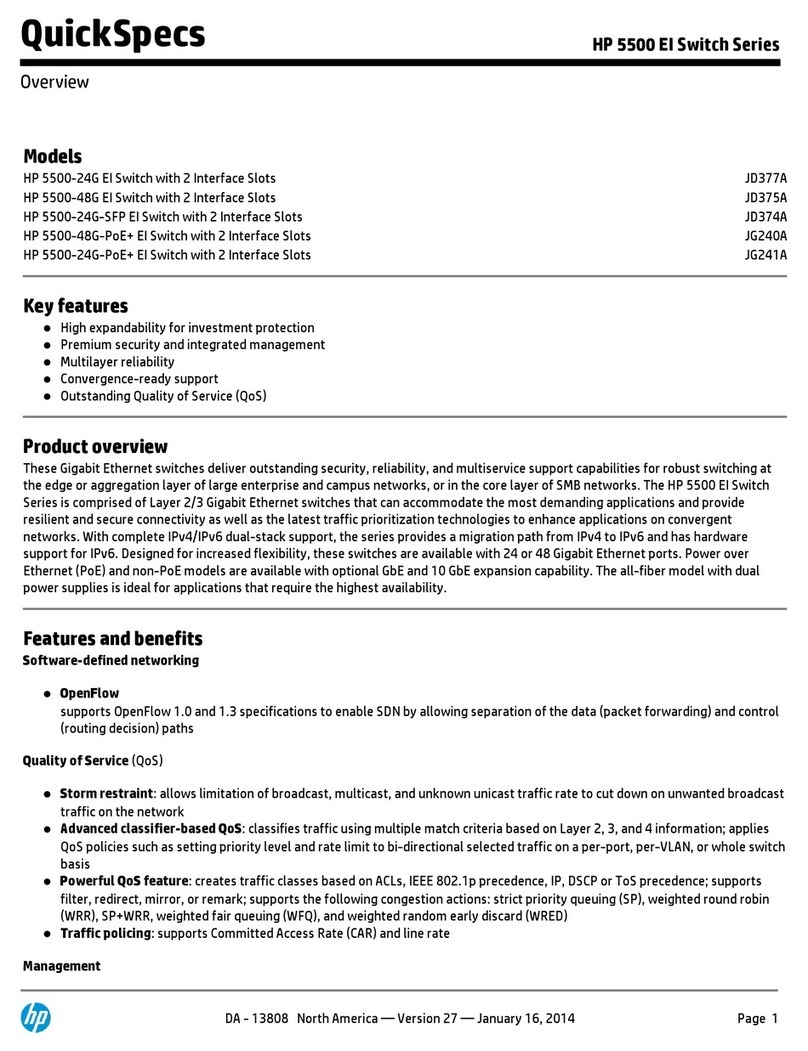 HP 5500 EI series User manual