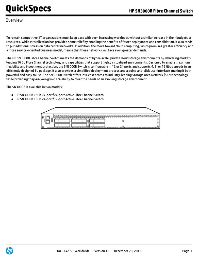 HP SN3000B User manual HP SN3000B User manual