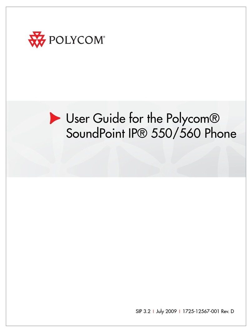 Polycom SoundPoint IP 550 User manual
