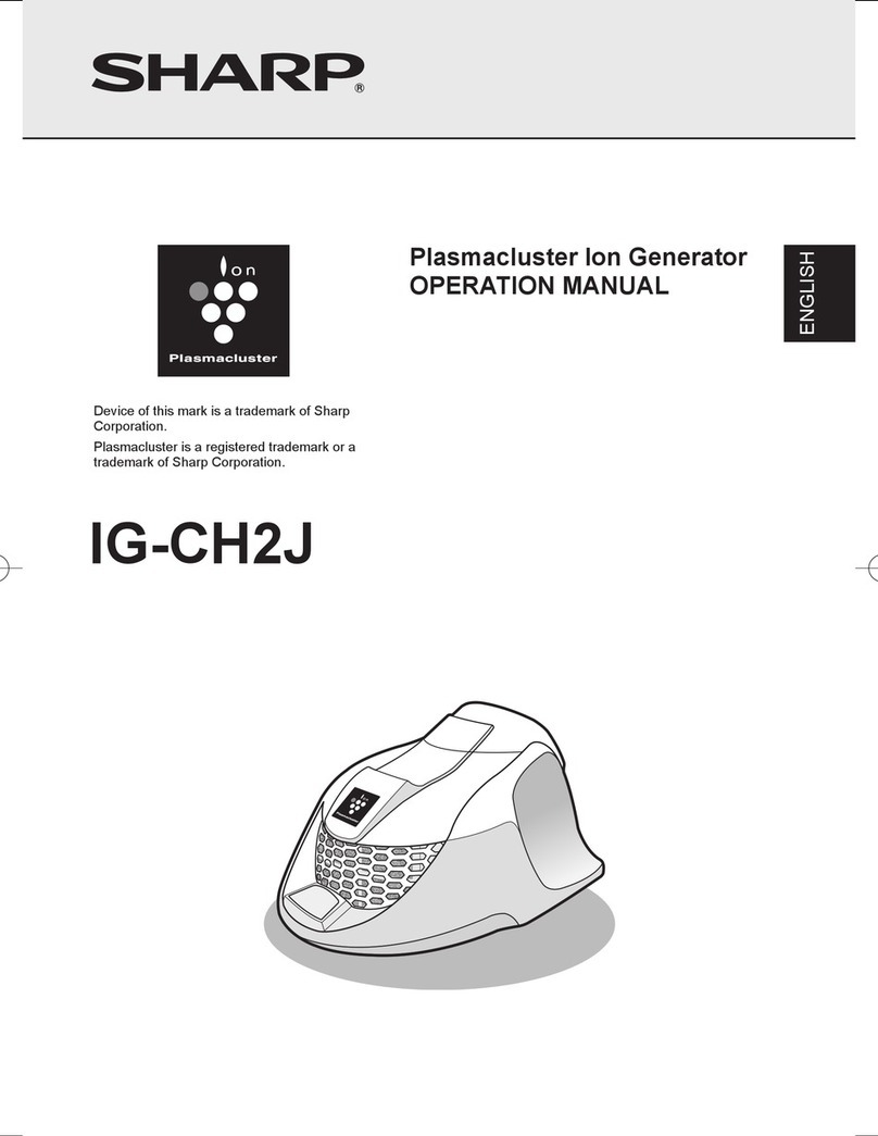Sharp Plasmacluster IG-CH2J User manual