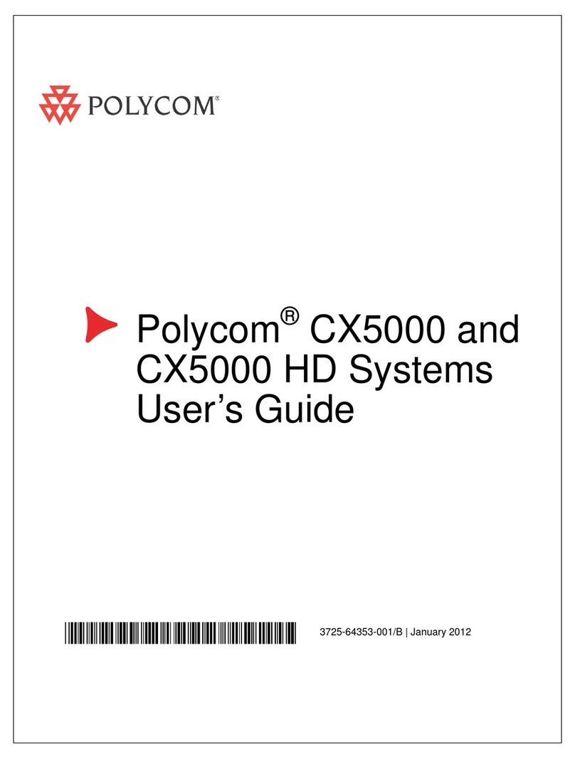 Polycom CX5000 User manual Polycom CX5000 User manual