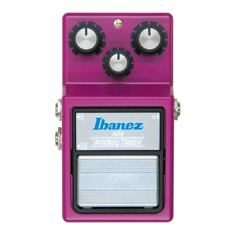 Ibanez AD9 Analog Delay User manual