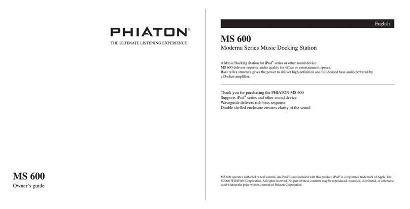 Phiaton MS 600 Ower's manual