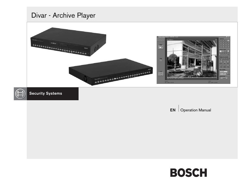 Bosch Divar Archive Player User manual Bosch Divar Archive Player User manual