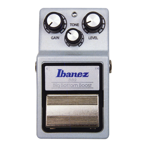 Ibanez BB9 bottom booster owner's manual