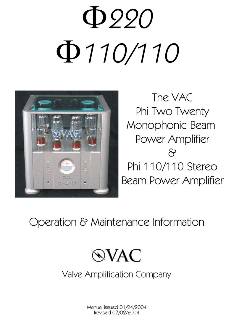 VAC Phi 110/110 Setup guide