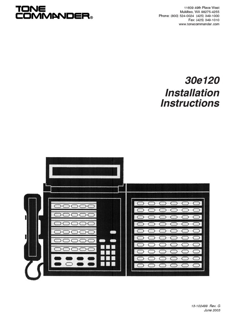 Tone Commander 30e120 installation instructions Tone Commander 30e120 installation instructions