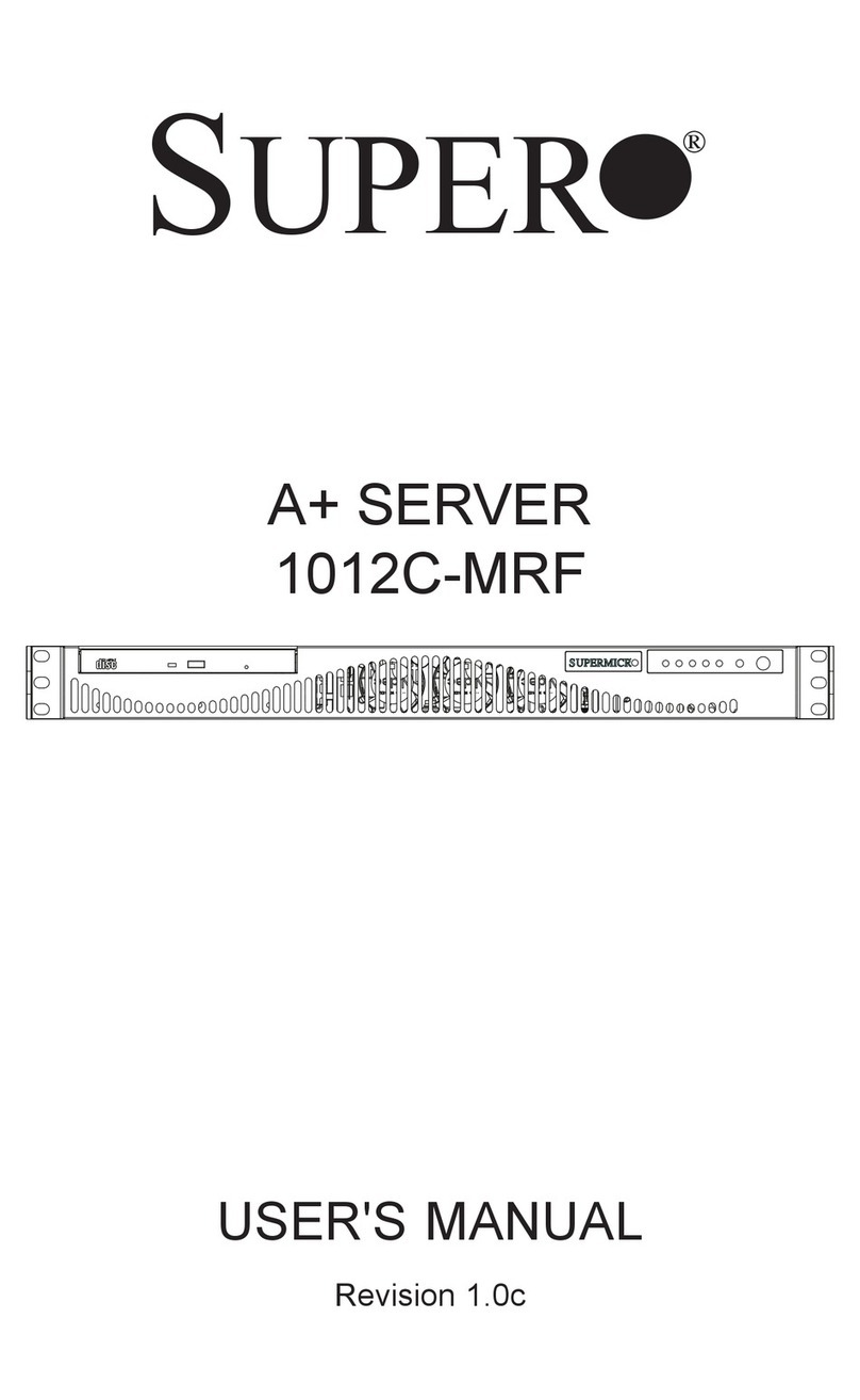 Supermicro A+ SERVER 1012C-MRF User manual