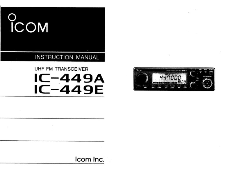 Icom IC-449A instruction manual