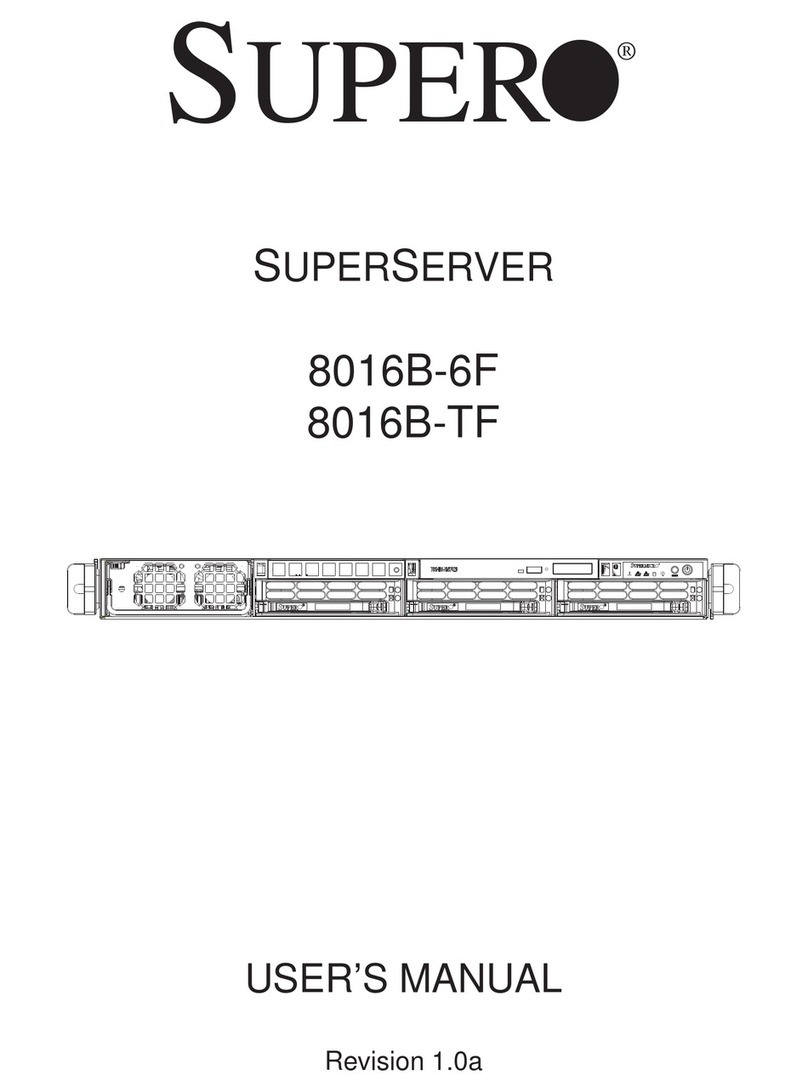 Supermicro SUPERSERVER 8016B-TF User manual