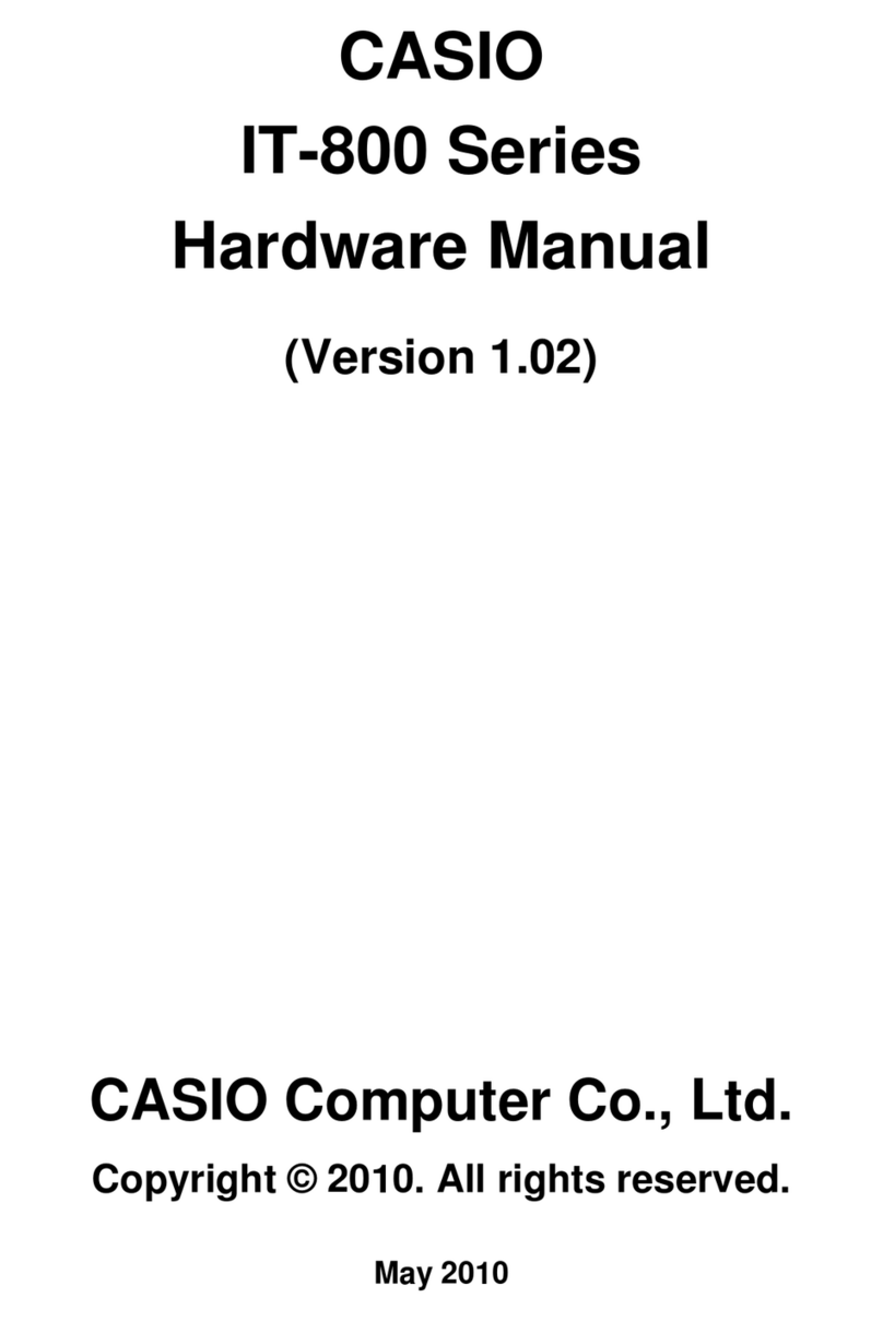 Casio IT-800 Series Hardware manual