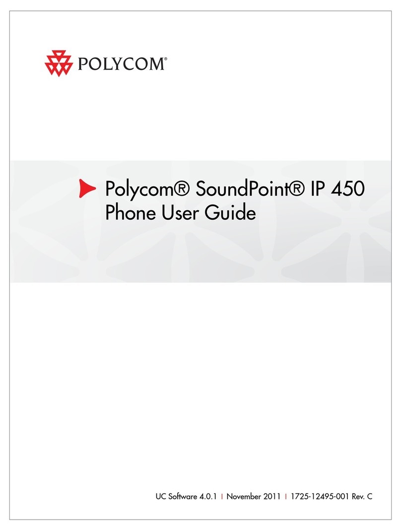 Polycom SoundPoint IP 450 User manual