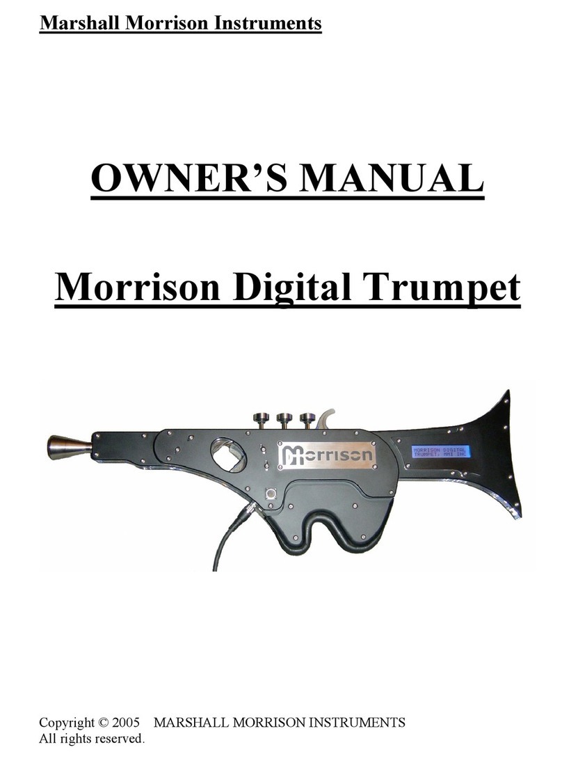 Marshall Morrison Instruments MDT owner's manual