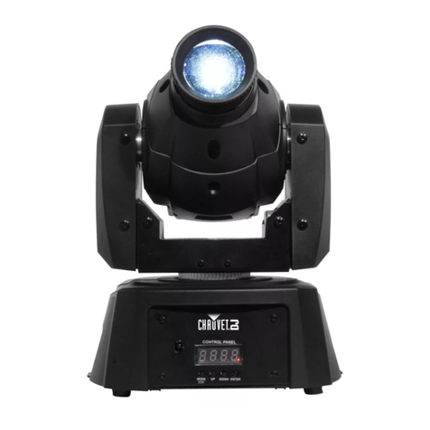 Chauvet Intimidator Spot 100 IRC Quick reference guide Chauvet Intimidator Spot 100 IRC Quick reference guide
