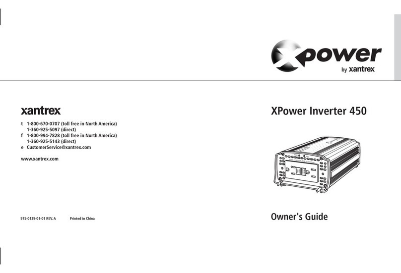 Xantrex XPower 450 User manual