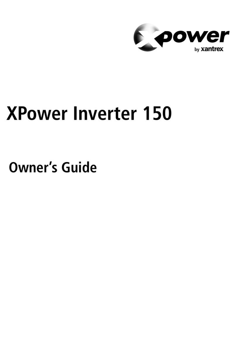 Xantrex XPower 150 User manual