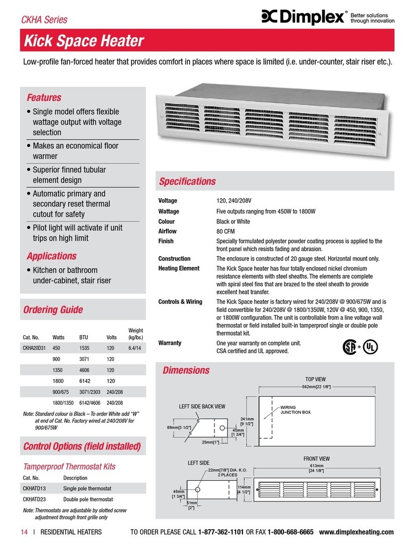 Dimplex CKHA Series Configuration guide