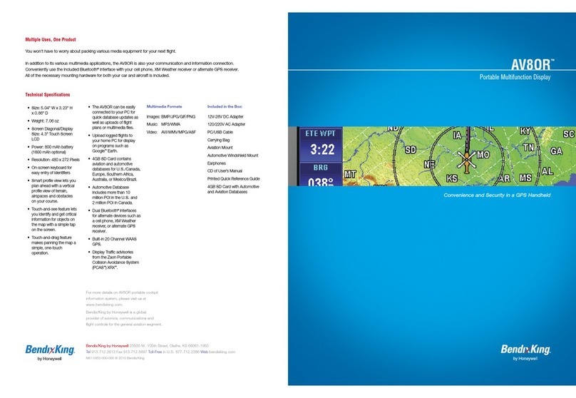BENDIXKing AV8OR User manual