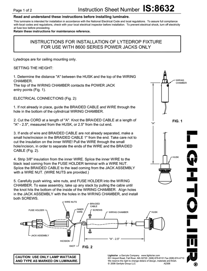 Lightolier Lytespan Accent User manual